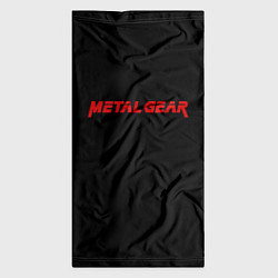 Бандана-труба Metal gear red logo, цвет: 3D-принт — фото 2