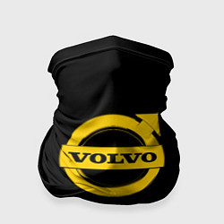 Бандана-труба Volvo yellow logo, цвет: 3D-принт