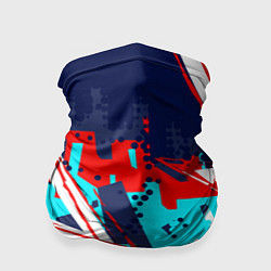 Бандана-труба Яркий абстрактный узор для спорта, цвет: 3D-принт