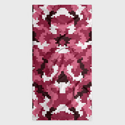 Бандана-труба Розовые пиксели камуфляж, цвет: 3D-принт — фото 2