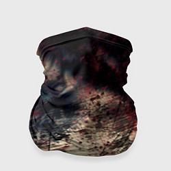 Бандана-труба Мокрая бумага ретро гранж текстура грязная, цвет: 3D-принт