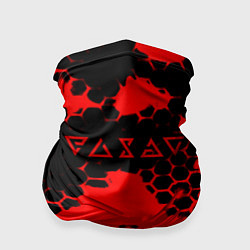 Бандана-труба The Witcher hexagon краски, цвет: 3D-принт