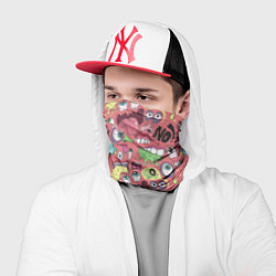 Бандана-труба Монстры ой ой нет, цвет: 3D-принт — фото 2