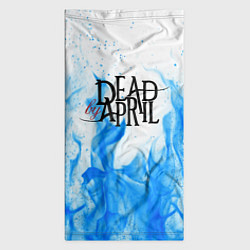 Бандана-труба Dead by april fire blue, цвет: 3D-принт — фото 2