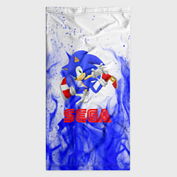 Бандана-труба Sonic flame blue, цвет: 3D-принт — фото 2