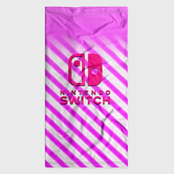 Бандана-труба Nintendo pink line, цвет: 3D-принт — фото 2