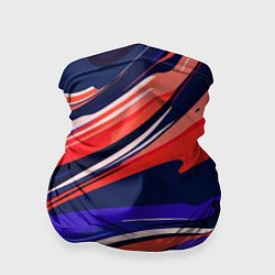 Бандана-труба Абстракция разводов разноцветная, цвет: 3D-принт