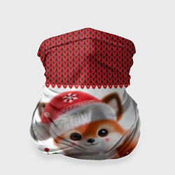 Бандана-труба Милый новогодний лесенок ИИ, цвет: 3D-принт