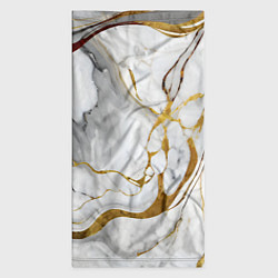 Бандана-труба Жёлто-белый мрамор, цвет: 3D-принт — фото 2