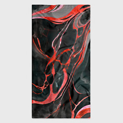 Бандана-труба Красно-чёрный мрамор, цвет: 3D-принт — фото 2