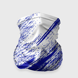Бандана-труба The color is white and blue, цвет: 3D-принт