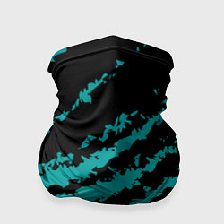 Бандана The color is black and light blue