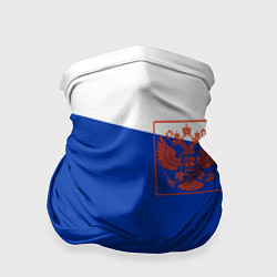 Бандана-труба Россия флаг с гербом, цвет: 3D-принт