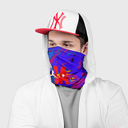 Бандана-труба NBA краски неон, цвет: 3D-принт — фото 2