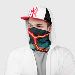 Бандана-труба Молнии в виде разлома, цвет: 3D-принт — фото 2