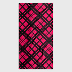 Бандана-труба Чёрно-розовый крупная клетка, цвет: 3D-принт — фото 2