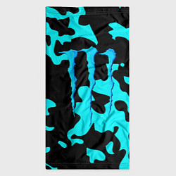Бандана-труба Monster energy камуфляж голубой, цвет: 3D-принт — фото 2