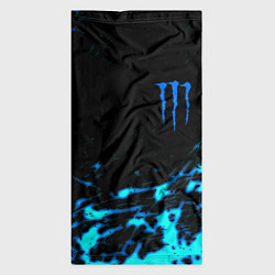 Бандана-труба Monster energy голубые краски, цвет: 3D-принт — фото 2