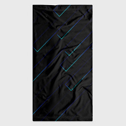 Бандана-труба Color blue black, цвет: 3D-принт — фото 2