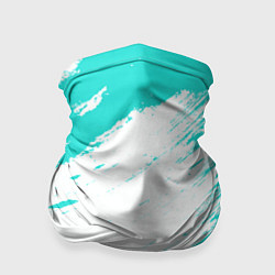 Бандана-труба Color white light blue, цвет: 3D-принт