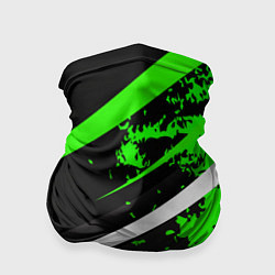 Бандана Color black and green