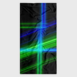 Бандана-труба Color blue black green, цвет: 3D-принт — фото 2