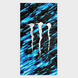 Бандана-труба Monster energy штрихи голубых неоновых красок, цвет: 3D-принт — фото 2
