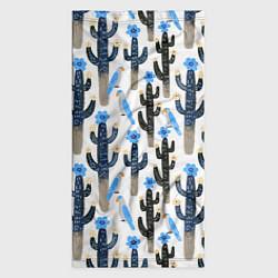 Бандана-труба Кактусы и попугаи, цвет: 3D-принт — фото 2