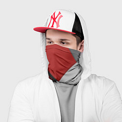 Бандана-труба Color black red grey, цвет: 3D-принт — фото 2