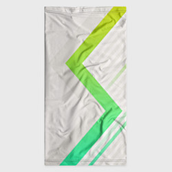 Бандана-труба Color white line green, цвет: 3D-принт — фото 2