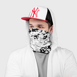 Бандана-труба Тоттенхэм черно белые краски, цвет: 3D-принт — фото 2