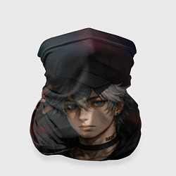 Бандана-труба Парень в кепке, цвет: 3D-принт