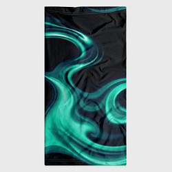Бандана-труба Color turquoise black, цвет: 3D-принт — фото 2
