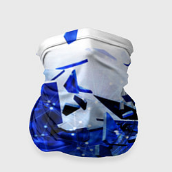 Бандана Абстрактный космический синий фон неоновых плит