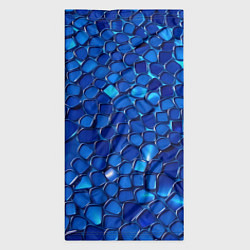 Бандана-труба Блестящие синие отражения, цвет: 3D-принт — фото 2