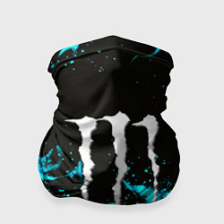 Бандана Monster energy голубой огонь