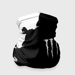 Бандана-труба Monster energy краски белые, цвет: 3D-принт