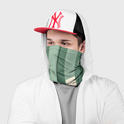 Бандана-труба Зеленые полосы, цвет: 3D-принт — фото 2