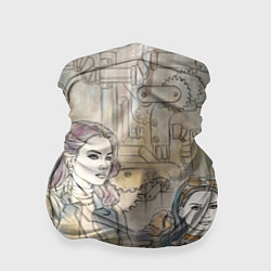 Бандана-труба Девушки стимпанк, цвет: 3D-принт