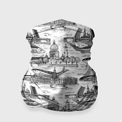 Бандана-труба Питер и корюшка, цвет: 3D-принт