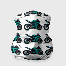 Бандана Motorbike light blue