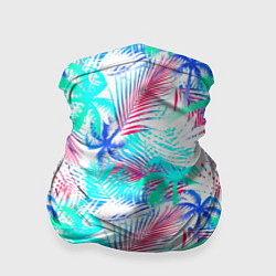 Бандана-труба Palm blue light blue, цвет: 3D-принт