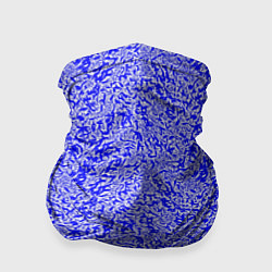 Бандана-труба Ярко-синий текстура хлопья, цвет: 3D-принт