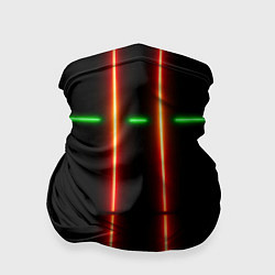 Бандана Neon green black red line