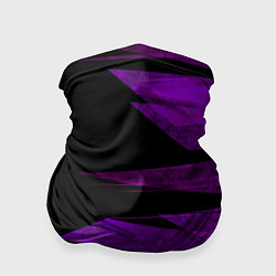 Бандана-труба Color purple black stripes, цвет: 3D-принт