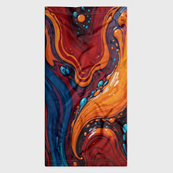 Бандана-труба Пламя и синева, цвет: 3D-принт — фото 2