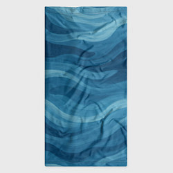Бандана-труба Камуфляжные синие волны, цвет: 3D-принт — фото 2