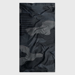 Бандана-труба Текстура - камуфляжная синяя ткань, цвет: 3D-принт — фото 2