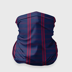 Бандана-труба Color blue cage pink stripes, цвет: 3D-принт