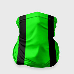 Бандана Color black and green stripes